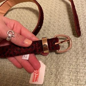 Faux fur belt